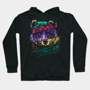 Tribal bear cut Hoodie